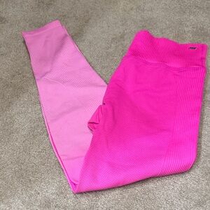 Vibrant Pink Ombré Leggings